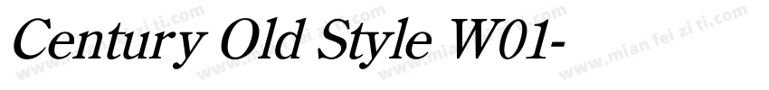 Century Old Style W01字体转换